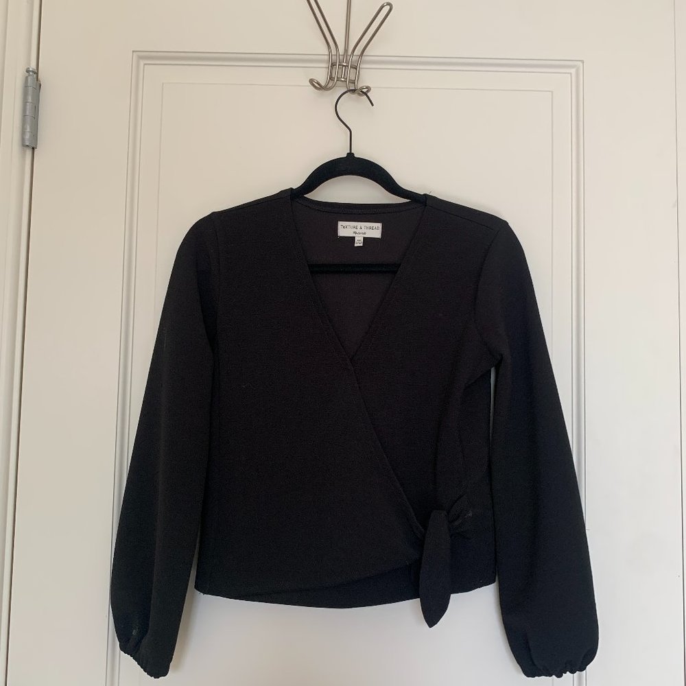 Texture & Thread Wrap Top